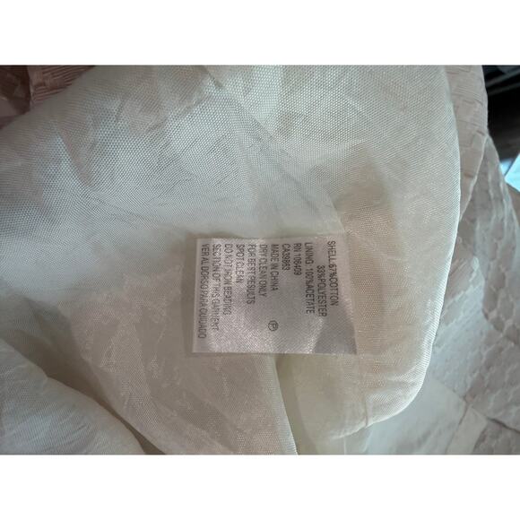 Antonio Melani Off White Beaded Textured Sleeveless Dress Size 6 EUC - Picture 8 of 13